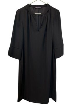 M&S Collection Black Shift Dress - Elegant 3/4 Sleeve